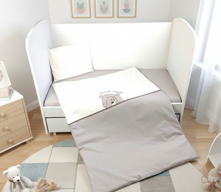 Rainy Bebin komplet posteljine od 5 dijelova 60х120 cm. Love Bear