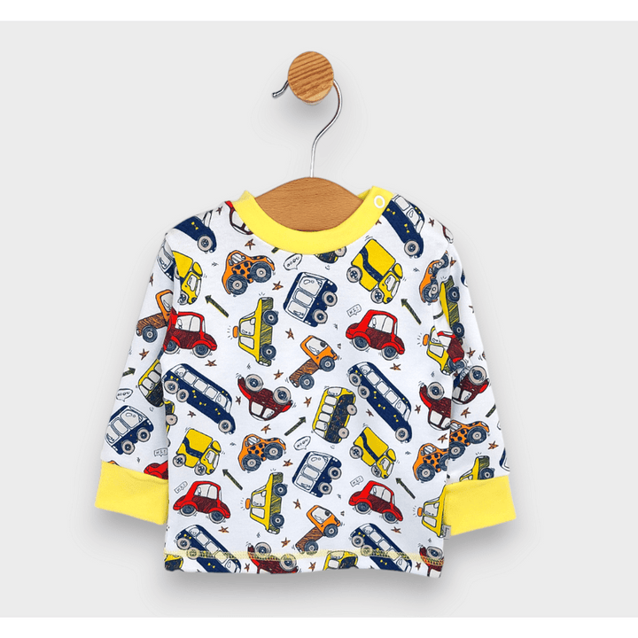 Rainy Dječja bluza dugih rukava Automobili 62-92 cm.