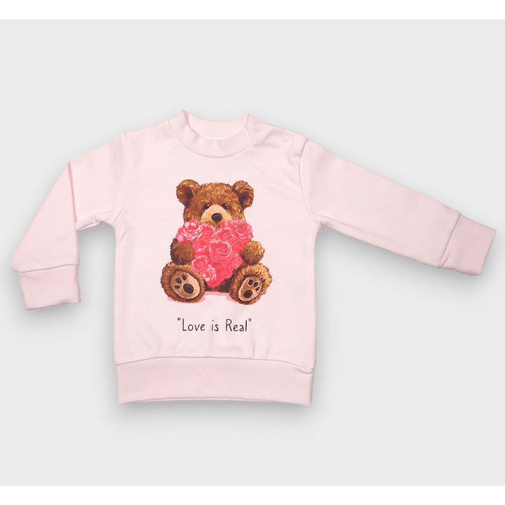 Rainy Dječja bluza dugih rukava, Love is real, 62-92 cm, ružičasta