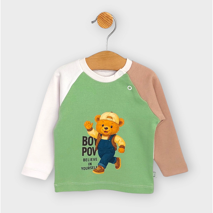 Rainy Dječja majica s dugim raglan rukavima Boy Power 62-92 cm.