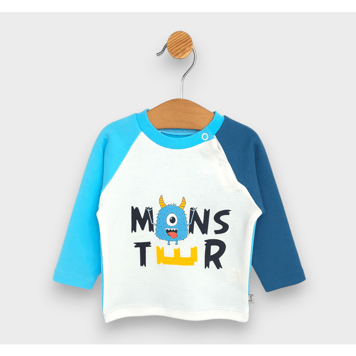 Rainy Bebèća majica s dugim raglan rukavima Monster 62-92 cm