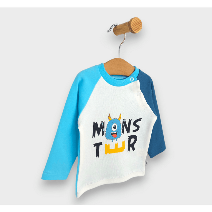 Rainy Bebèća majica s dugim raglan rukavima Monster 62-92 cm