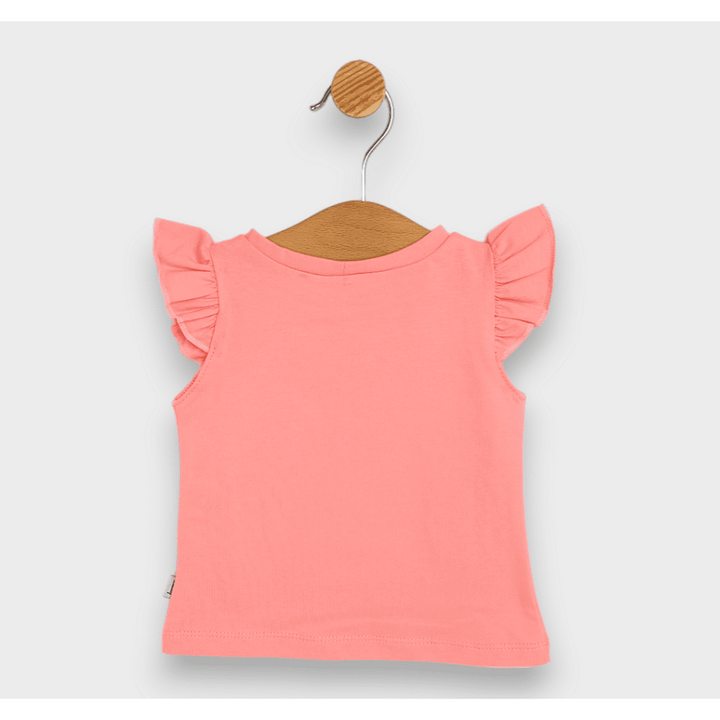 Rainy Bluza kratkih rukava za bebe Leptir 62-92 cm breskva