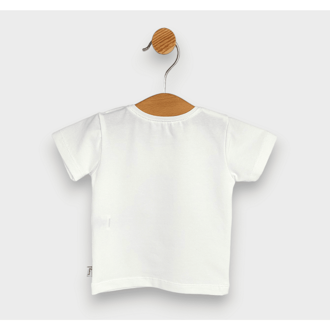 Rainy Bluza kratkih rukava za bebe Summer happy 62-92 cm ekru