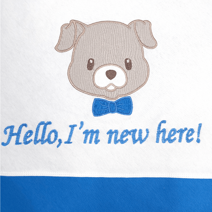 Rainy Pelena za bebe 85х85 cm. Hello Dog kobalt