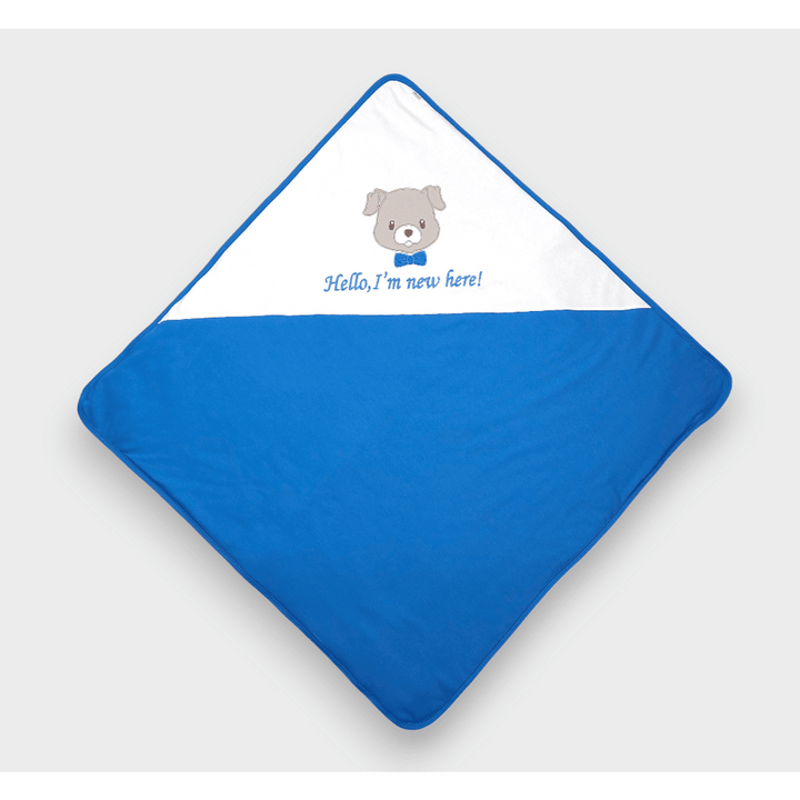 Rainy Pelena za bebe 85х85 cm. Hello Dog kobalt