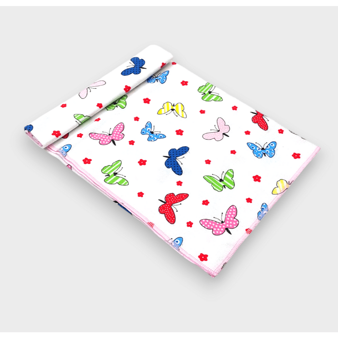Rainy Flanelska pelena za bebe 80х80 cm. Šareni leptiri