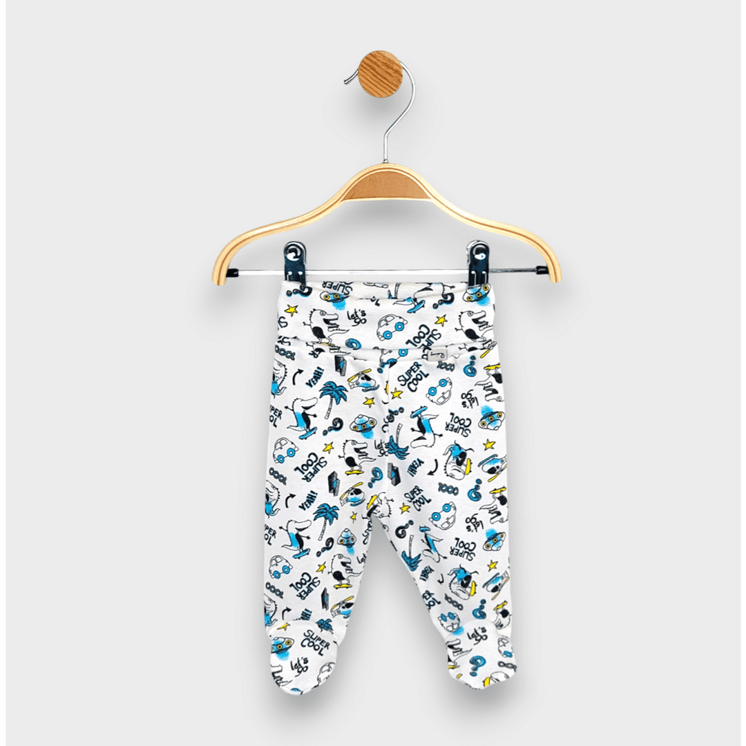 Rainy Hlačice za bebe s preklopnim pojasom, 48 - 62 cm, Let's go Dino
