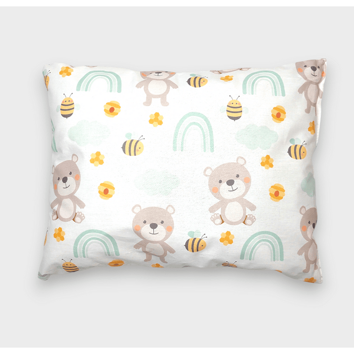 Rainy Jastuk za bebe, 30х40 cm, medo s dugom, mint