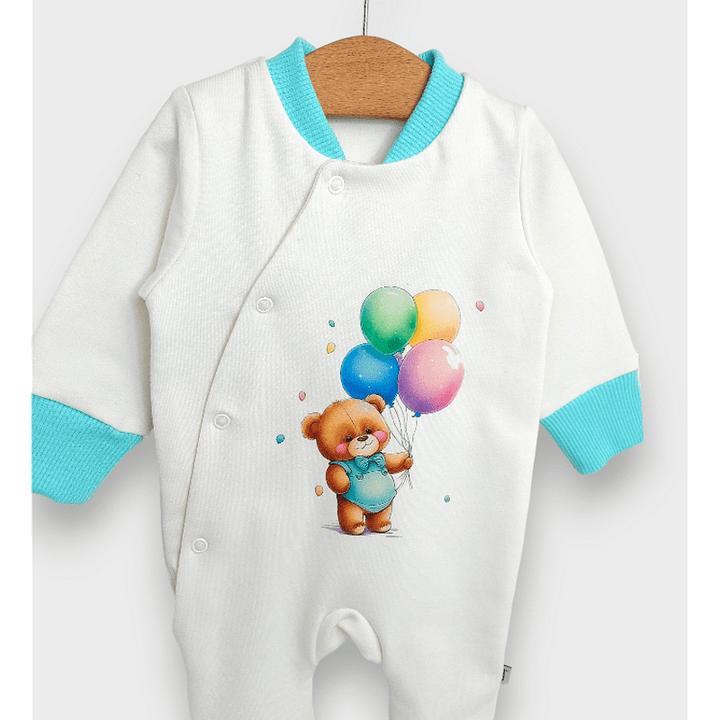 Rainy dječji kombinezon Bear with balloons 56 - 80 cm mint