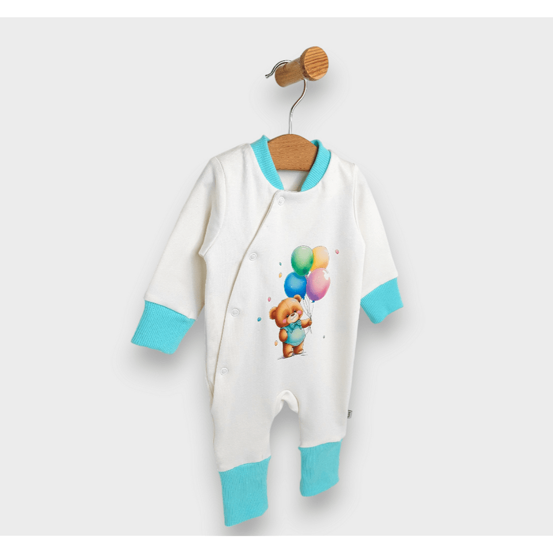 Rainy dječji kombinezon Bear with balloons 56 - 80 cm mint
