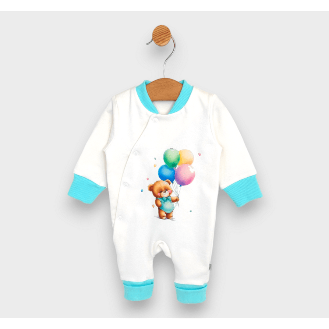Rainy dječji kombinezon Bear with balloons 56 - 80 cm mint