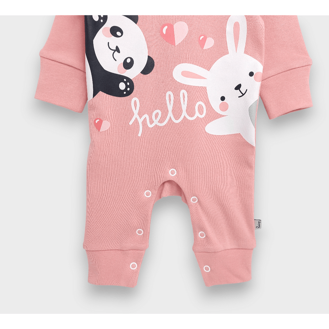 Rainy Bebè kombinezon Panda i zeko 56 - 74 cm. puder