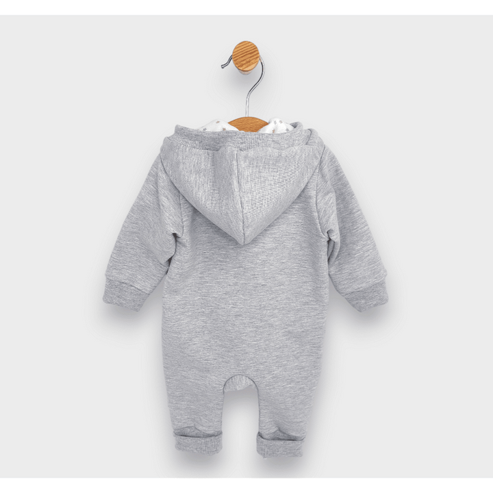 Rainy Kombinezon za bebe s kapuljačom Medvjedić sa šapicama 56 - 80 cm, sivi