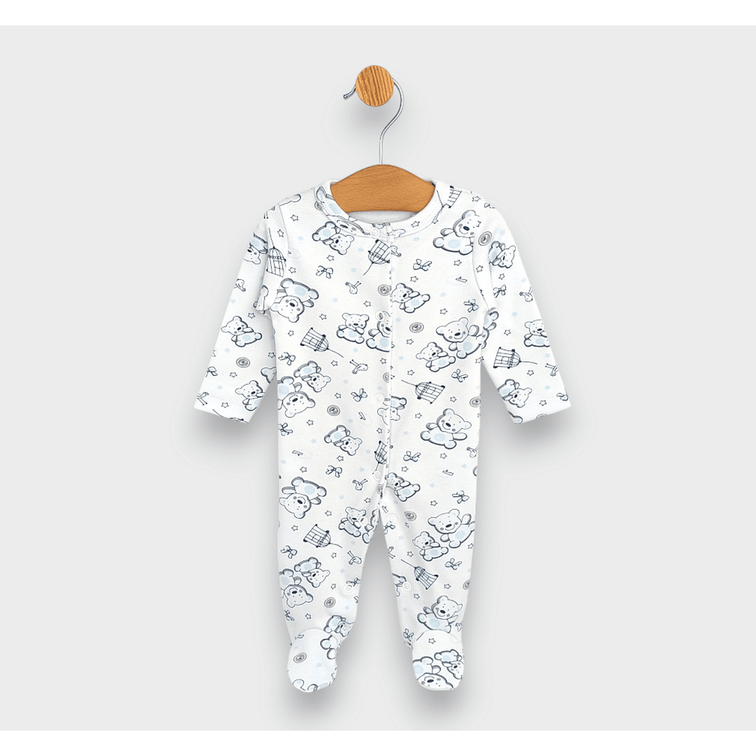 Rainy kombinezon za bebe s prednjim kopčanjem 48 - 68 cm. Plavi medvjedić