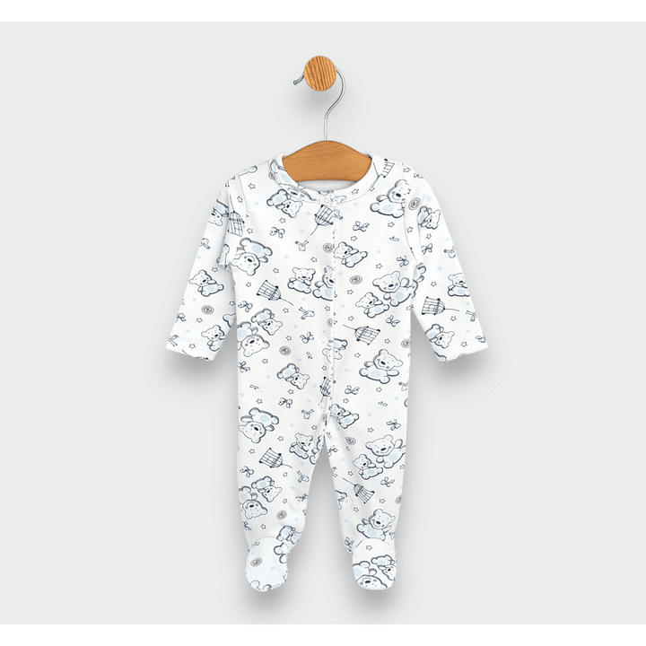 Rainy kombinezon za bebe s prednjim kopčanjem 48 - 68 cm. Plavi medvjedić