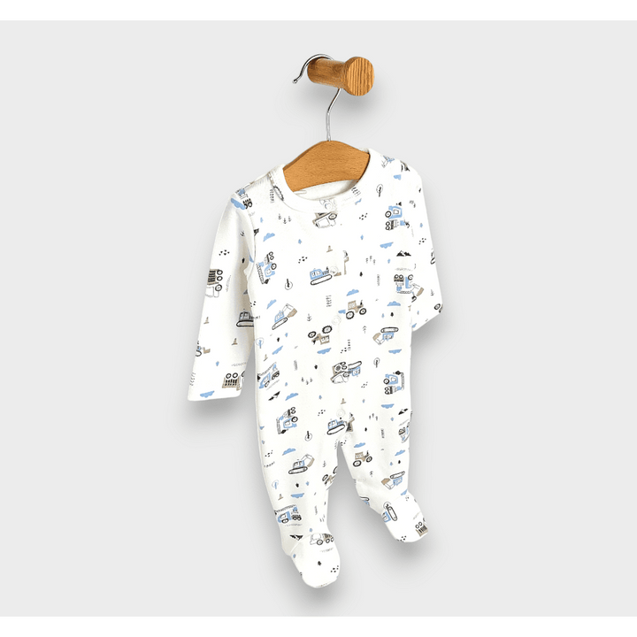 Rainy kombinezon za bebe s prednjim kopčanjem 48 - 68 cm. Traktori