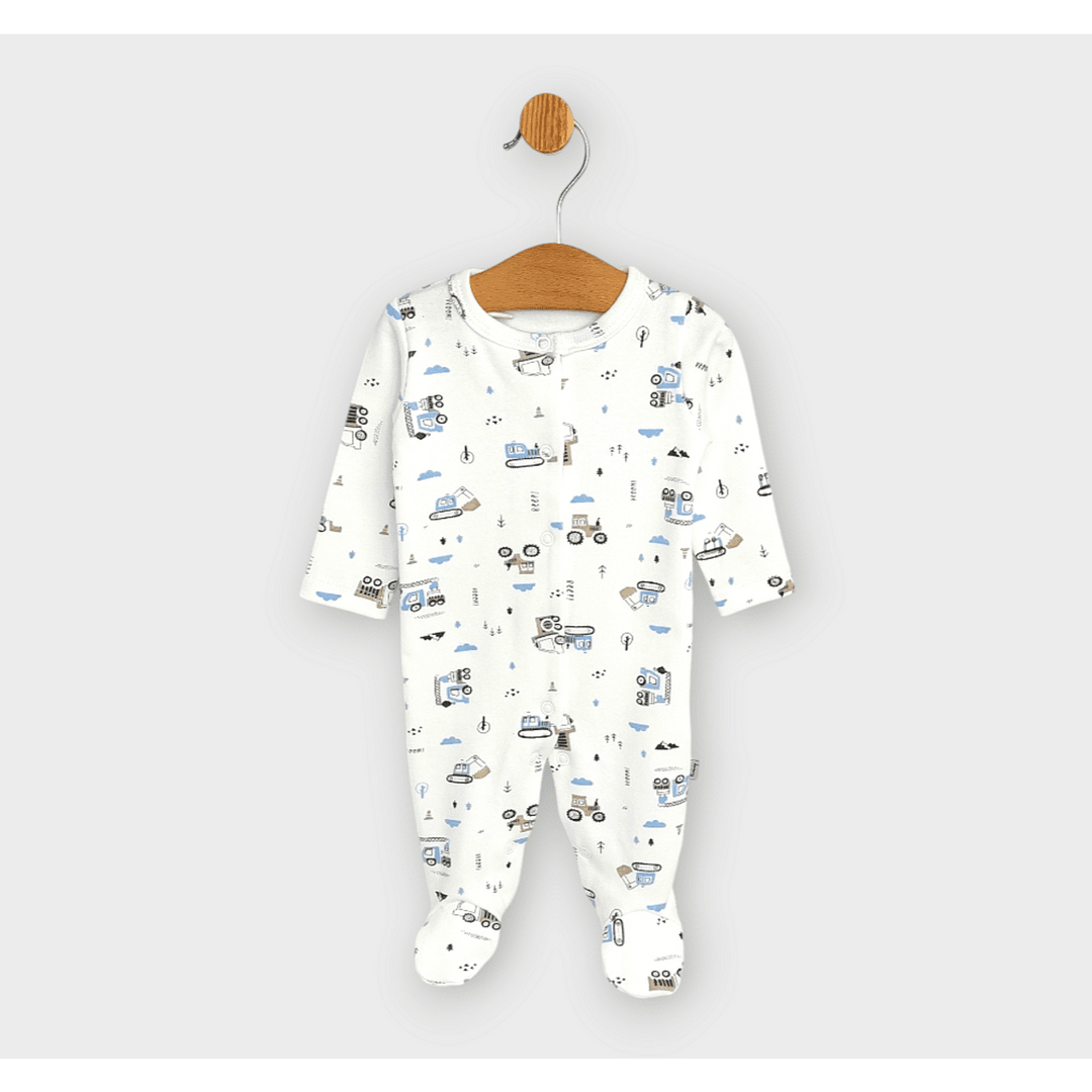 Rainy kombinezon za bebe s prednjim kopčanjem 48 - 68 cm. Traktori