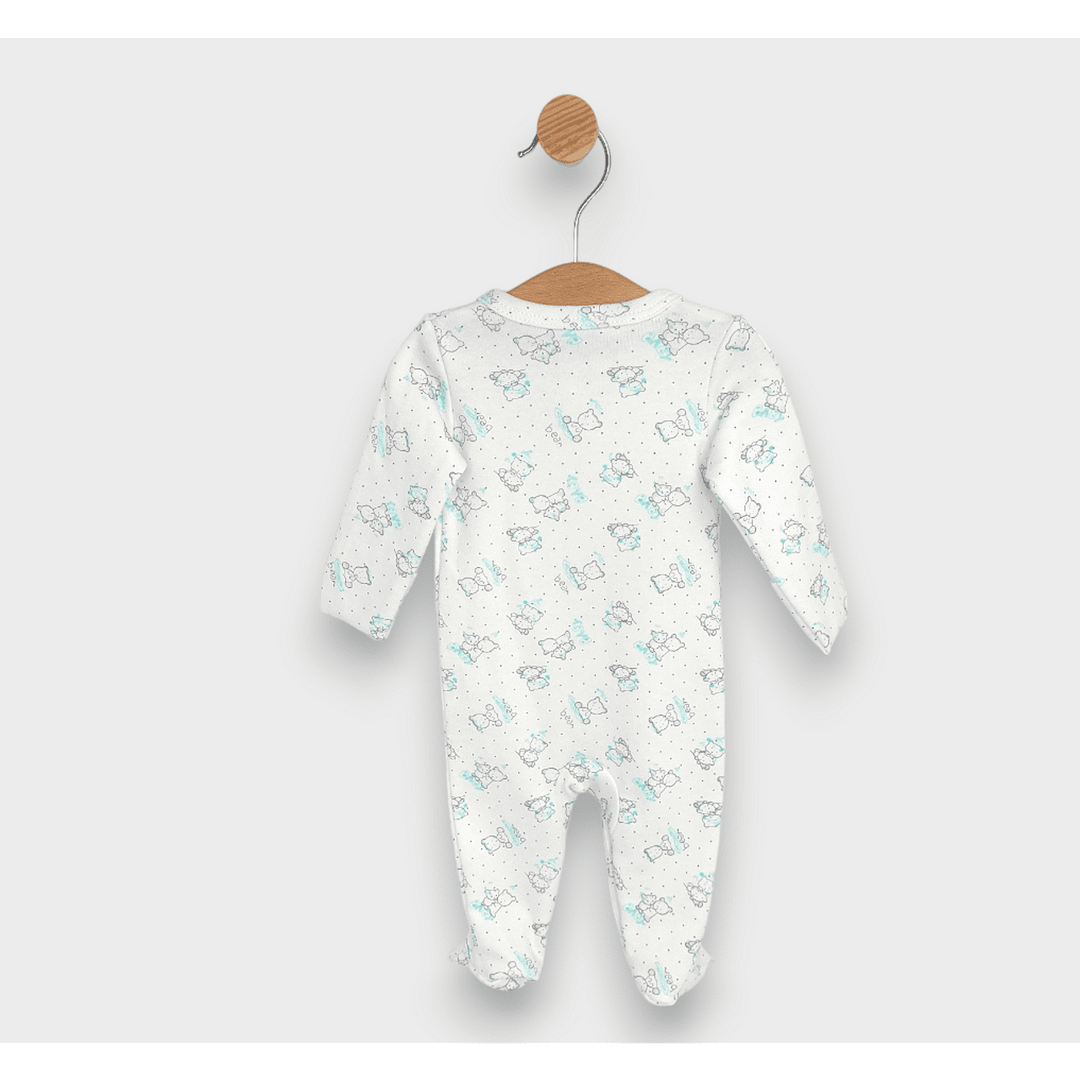 Rainy dječji kombinezon za bebe Sivi medvjedići Baby s prednjim kopčanjem 48 - 68 cm.