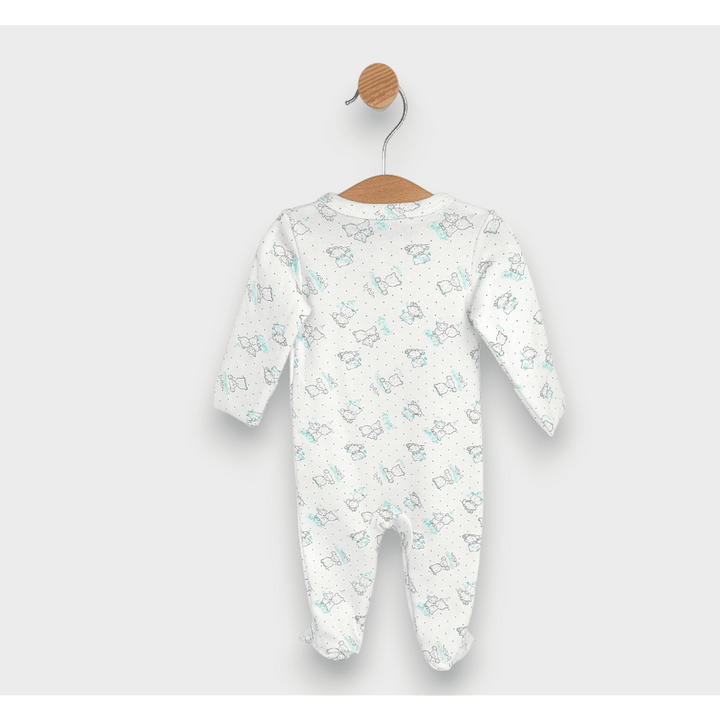 Rainy dječji kombinezon za bebe Sivi medvjedići Baby s prednjim kopčanjem 48 - 68 cm.