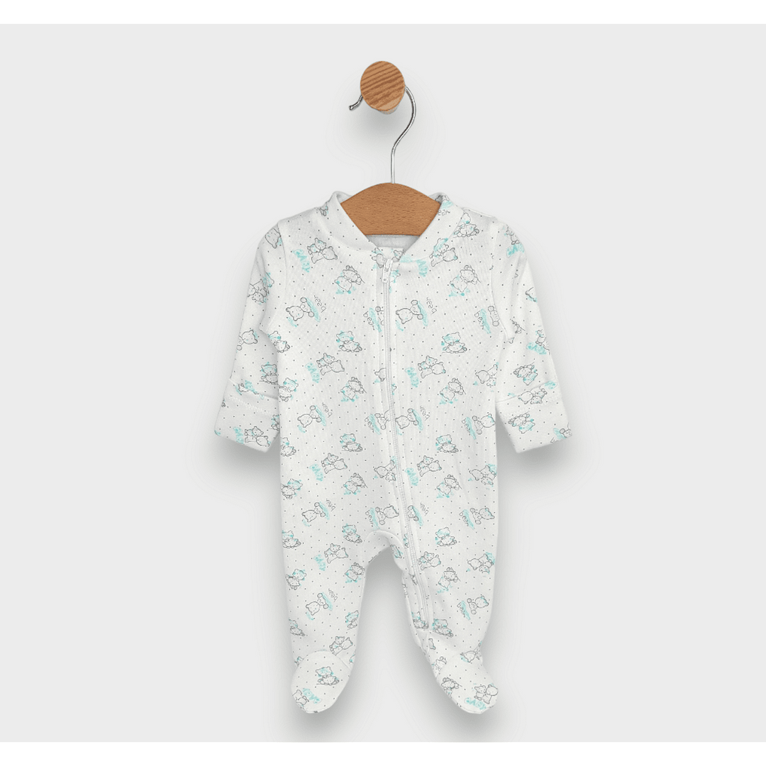 Rainy Dječji kombinezon Sivi medvjedići Baby s patentnim zatvaračem 48 - 68 cm.