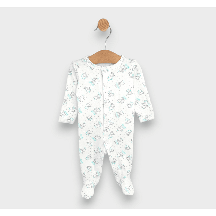 Rainy dječji kombinezon za bebe Sivi medvjedići Baby s prednjim kopčanjem 48 - 68 cm.