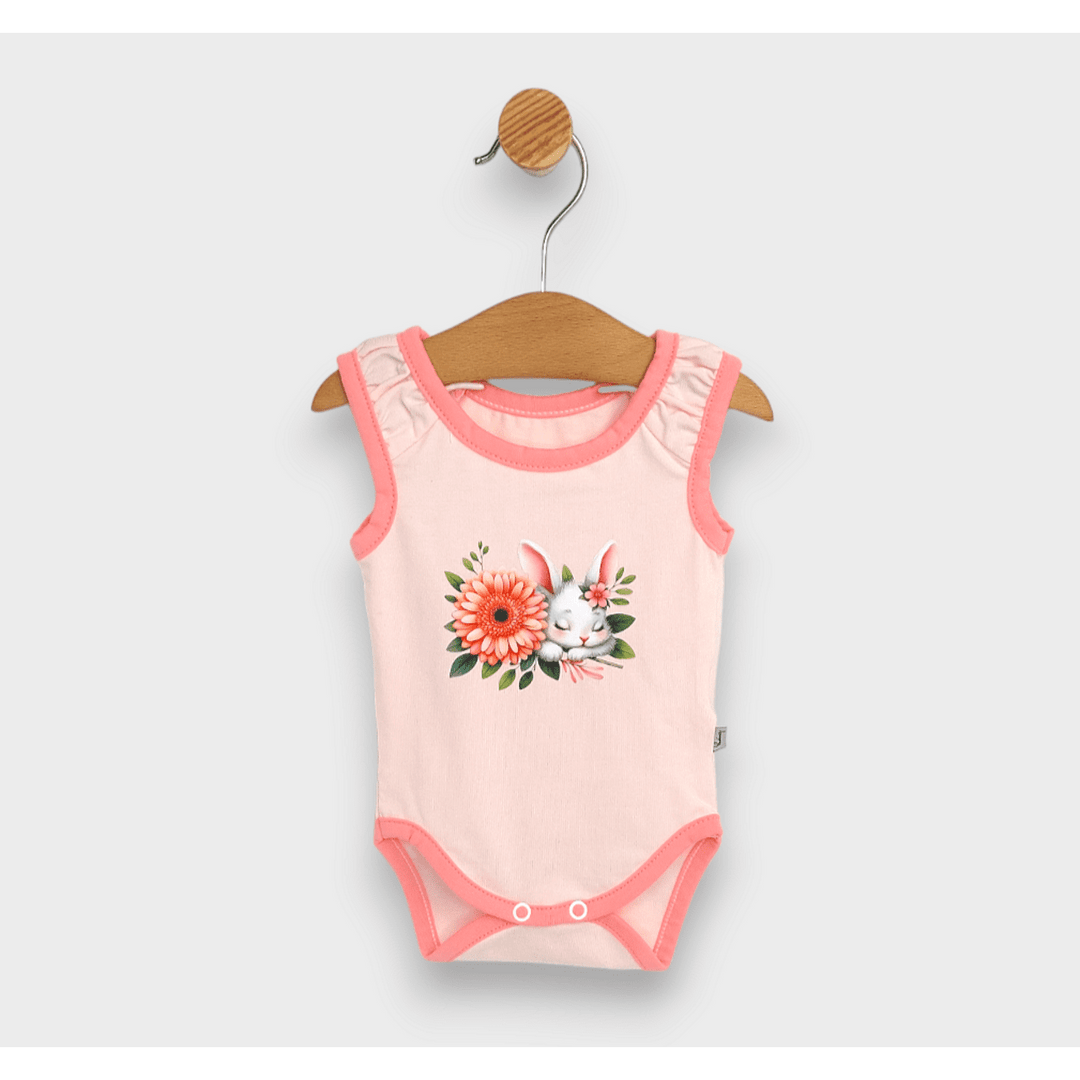 Rainy Dvodijelni komplet za bebe Bijeli zeko 56-74 cm.