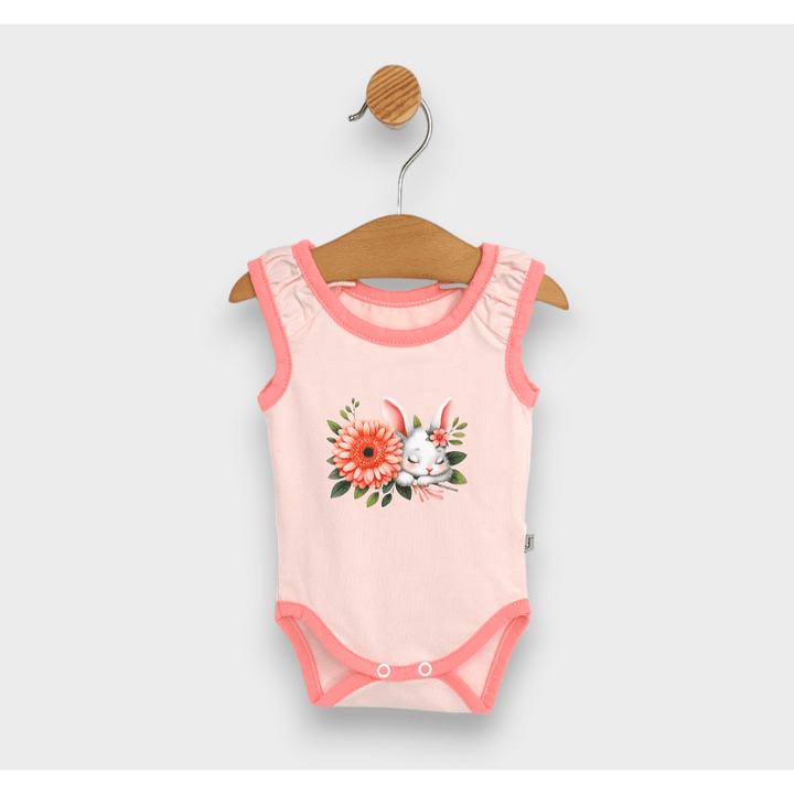 Rainy Dvodijelni komplet za bebe Bijeli zeko 56-74 cm.