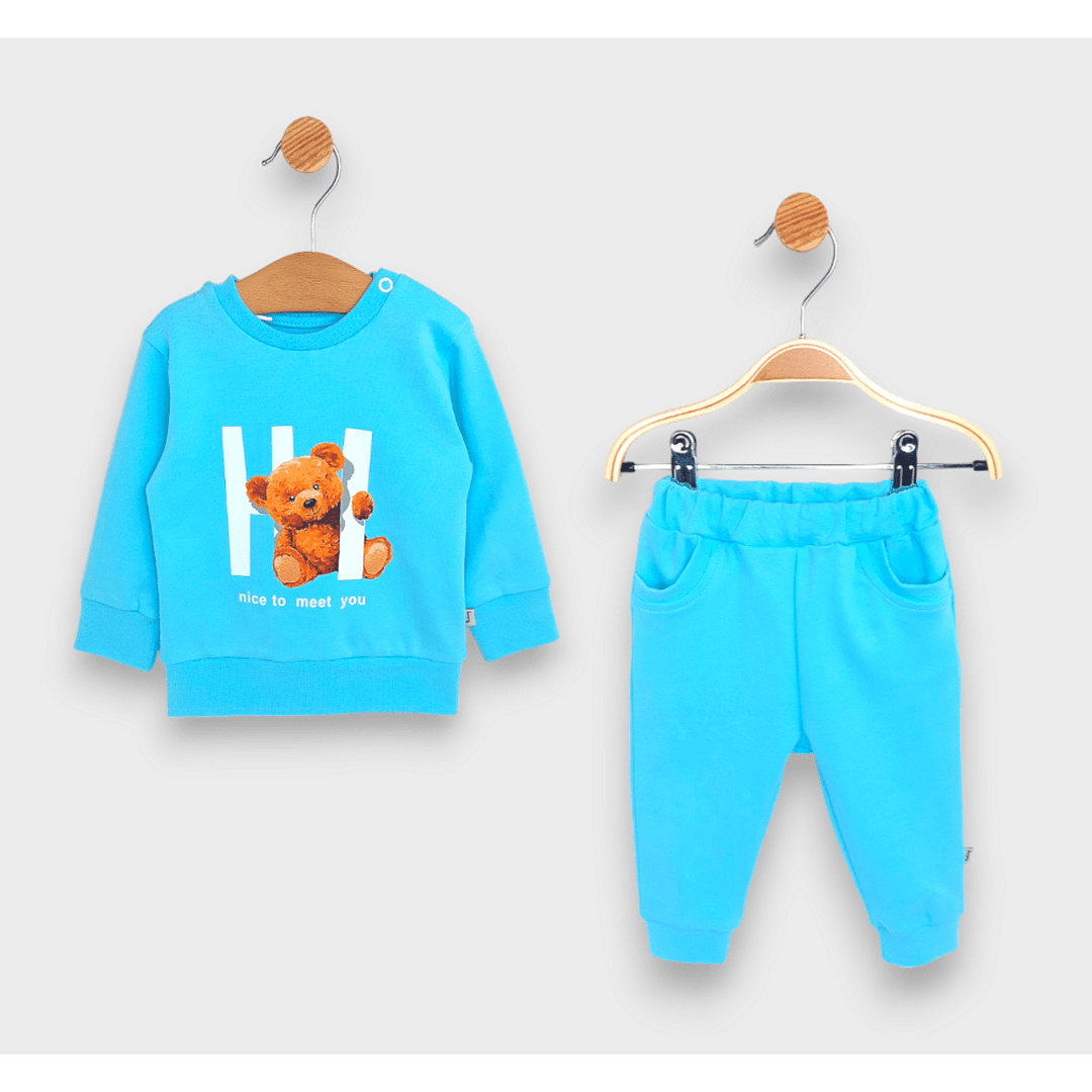 Rainy Bebèći komplet od 2 dijela Hi Bear 62-92 cm, tirkizni