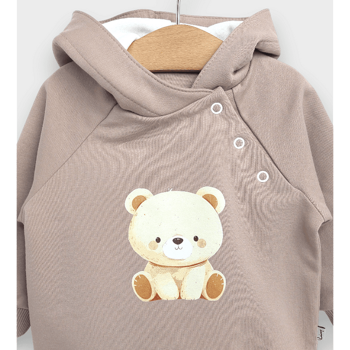 Rainy Dvodijelni komplet za bebe Medvjedić 62-92 cm badem