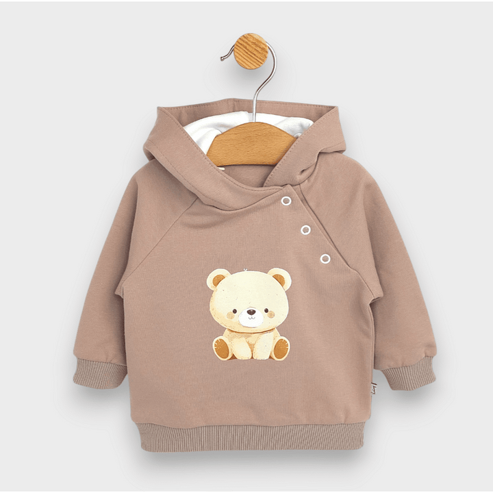 Rainy Dvodijelni komplet za bebe Medvjedić 62-92 cm badem