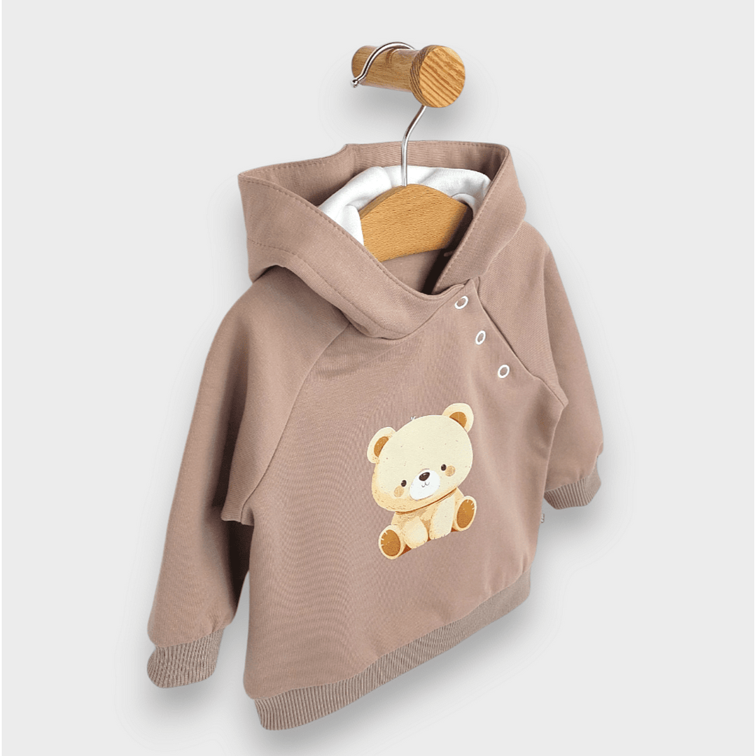 Rainy Dvodijelni komplet za bebe Medvjedić 62-92 cm badem
