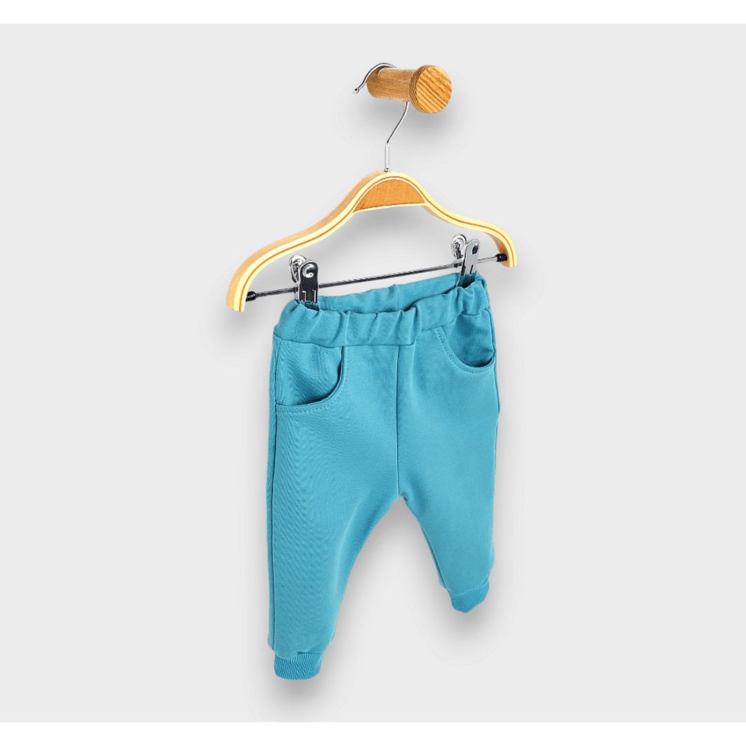 Rainy Dvodijelni komplet za bebe, pahuljasti medo, 62-92 cm, ekru/bor