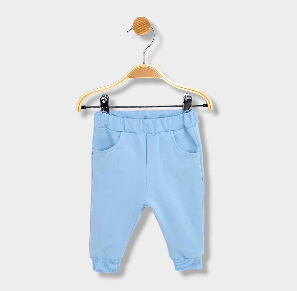 Rainy Dvodijelni komplet za bebe Plišani medvjedić 62-92 cm. plavi