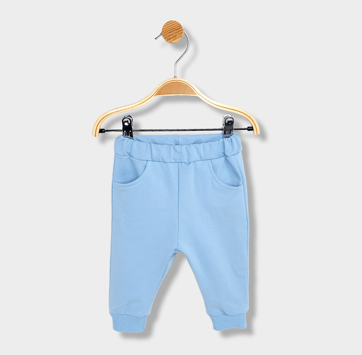 Rainy Dvodijelni komplet za bebe Plišani medvjedić 62-92 cm. plavi