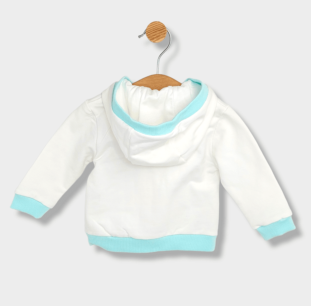 Rainy Dvodijelni komplet za bebe Plišani medvjedić 62-74 cm. ekru/rezeda