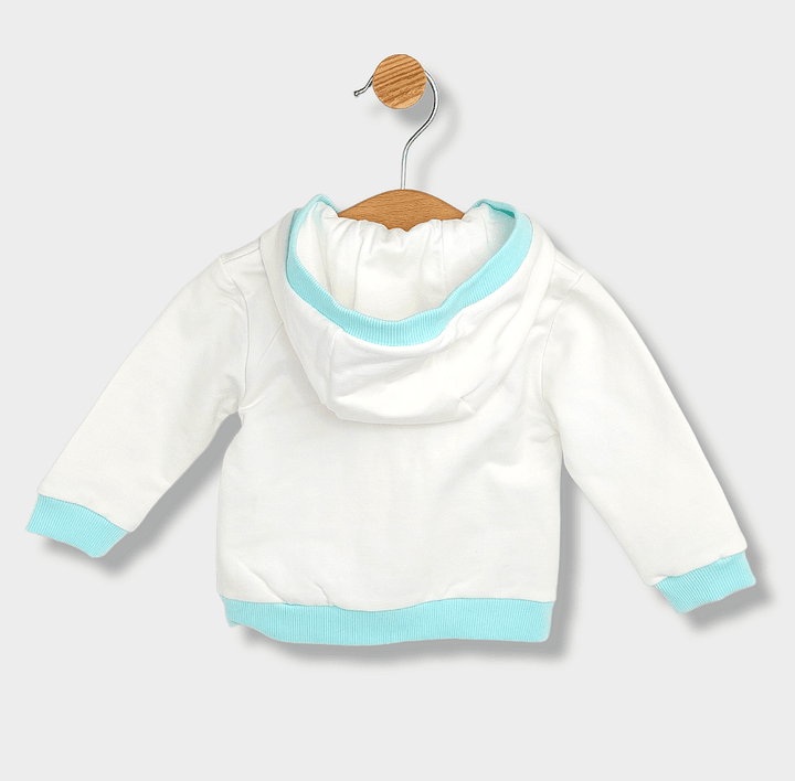 Rainy Dvodijelni komplet za bebe Plišani medvjedić 62-74 cm. ekru/rezeda