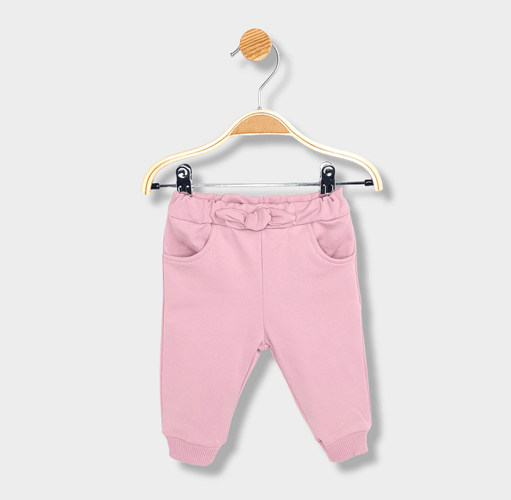 Rainy Dvodijelni komplet za bebe Plišani medvjedić 62-92 cm. pepeo ruža