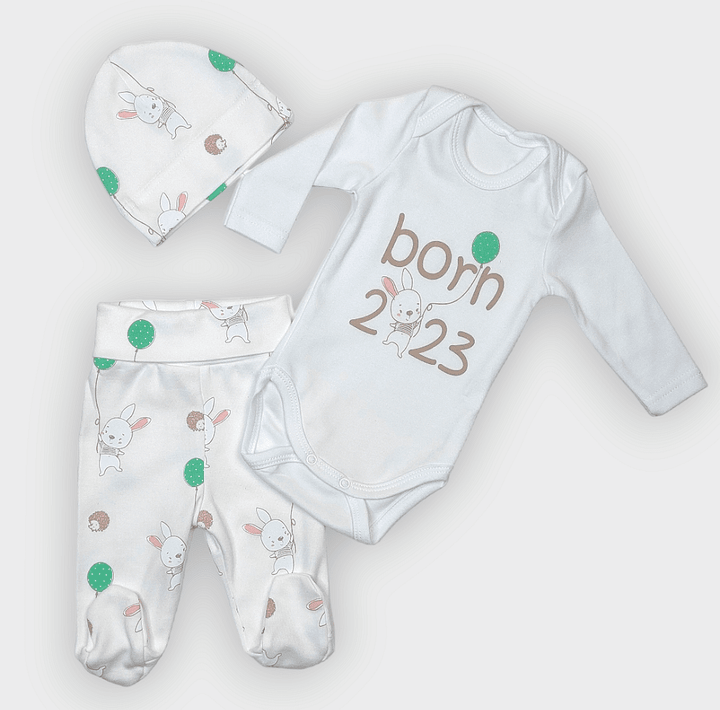 Rainy 3-dijelni komplet za bebe Born 2023 48-62 cm.