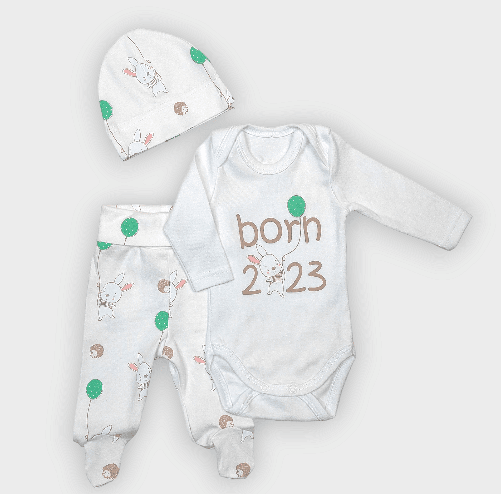Rainy 3-dijelni komplet za bebe Born 2023 48-62 cm.