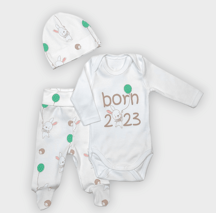 Rainy 3-dijelni komplet za bebe Born 2023 48-62 cm.