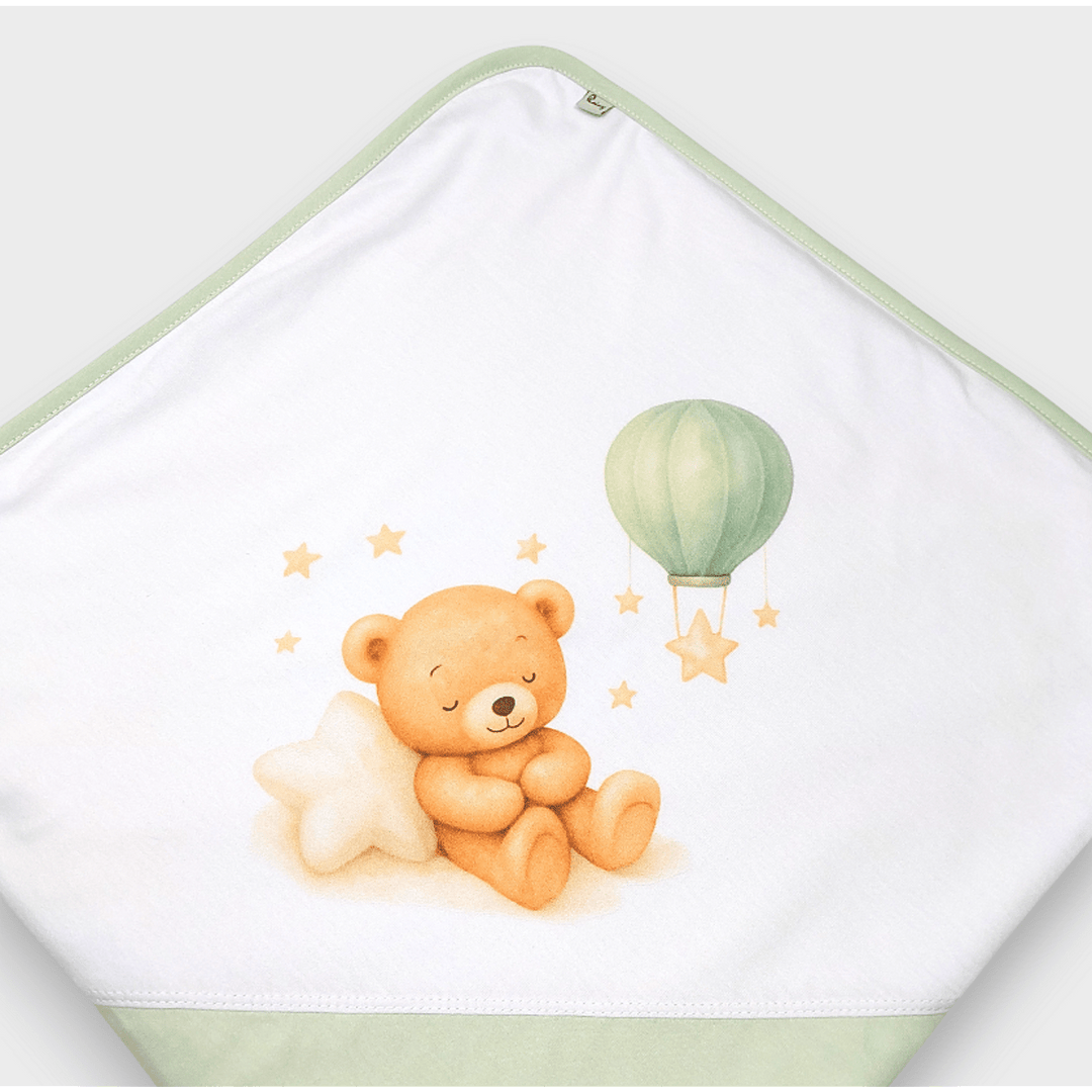 Rainy Komplet za izlazak iz rodilišta za bebe, 8 dijelova, Green bear