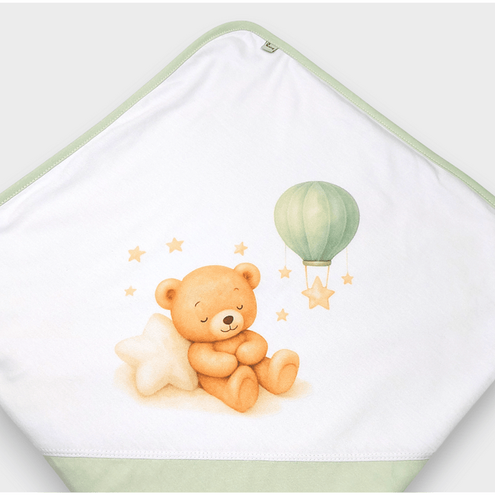 Rainy Komplet za izlazak iz rodilišta za bebe, 8 dijelova, Green bear
