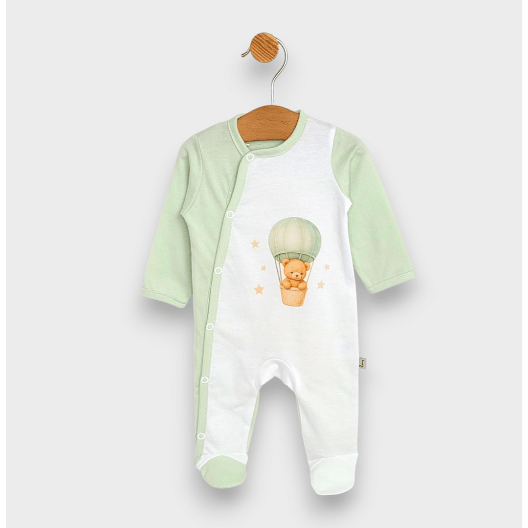 Rainy Komplet za izlazak iz rodilišta za bebe, 8 dijelova, Green bear
