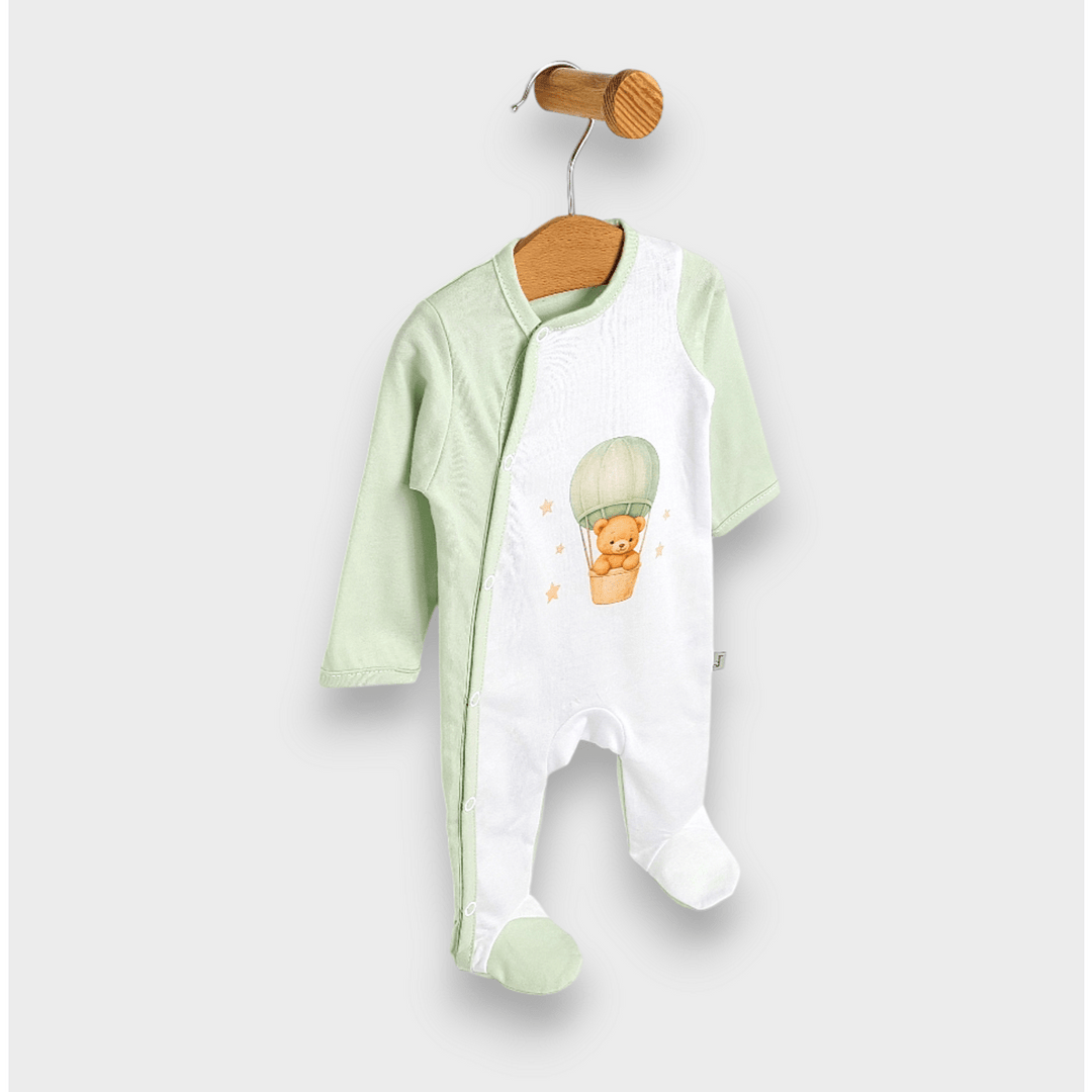 Rainy Komplet za izlazak iz rodilišta za bebe, 8 dijelova, Green bear