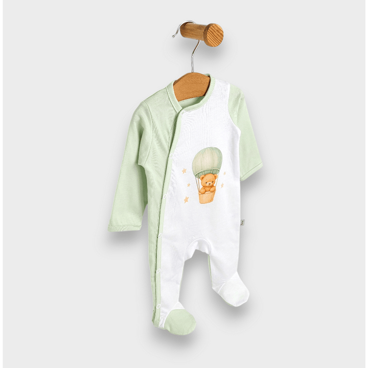 Rainy Komplet za izlazak iz rodilišta za bebe, 8 dijelova, Green bear