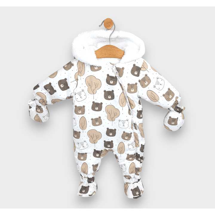Rainy Бебешки космонавт Bears and trees 56 - 86 см. бял