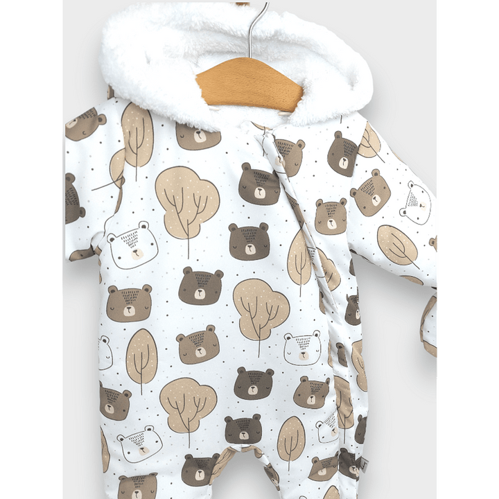 Rainy Бебешки космонавт Bears and trees 56 - 86 см. бял