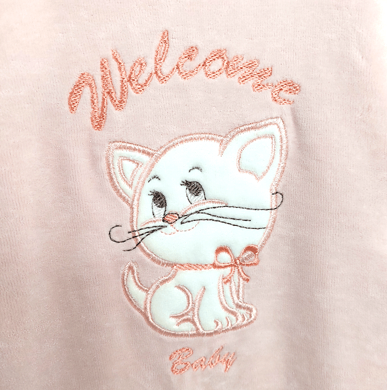 Rainy dječji plišani kombinezon Welcome Baby Cat 56-62 cm, ružičasti