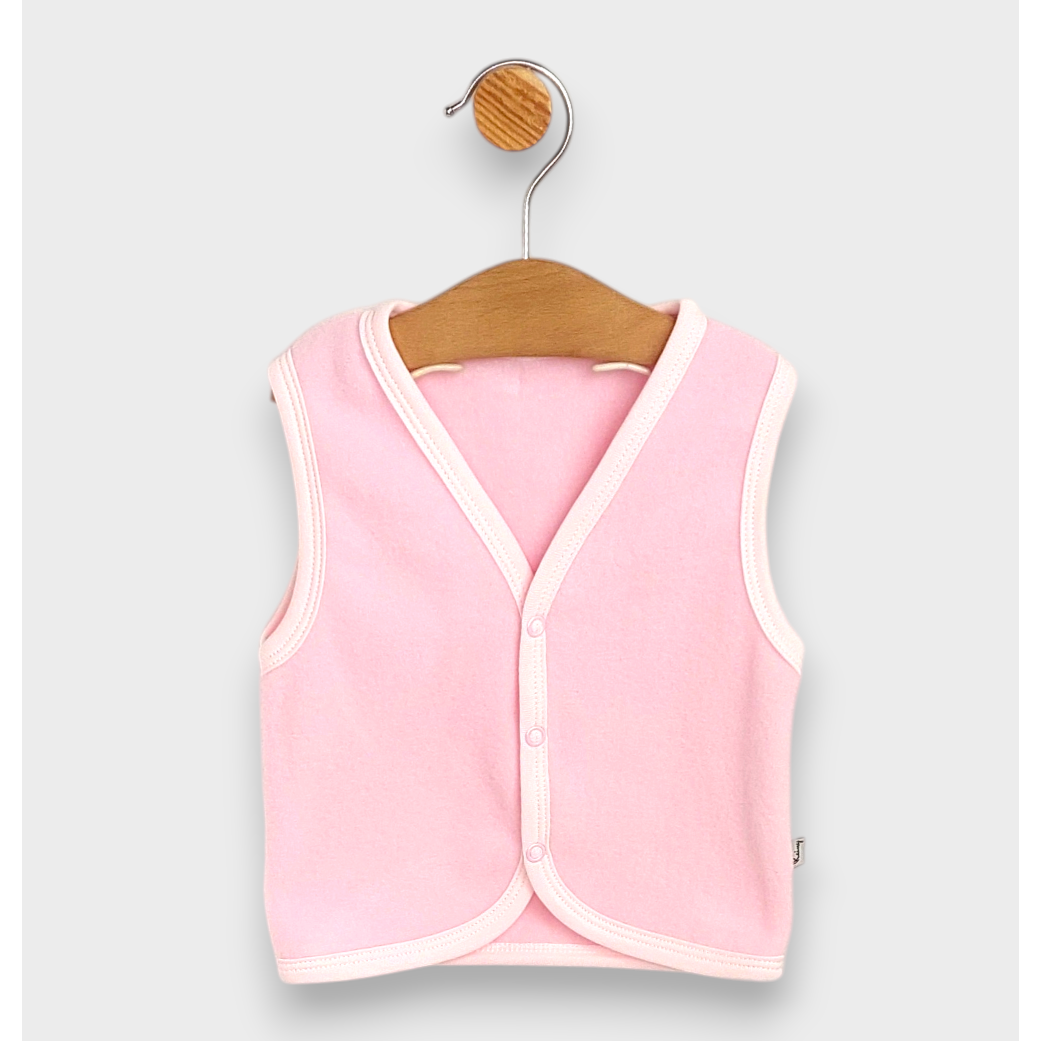 Rainy Бебешки поларен елек 62-74 см. розов